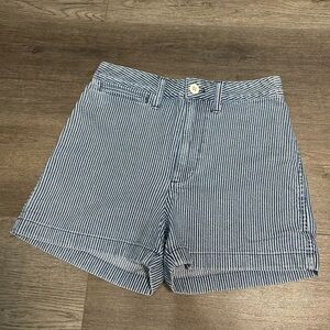 madewell stripped shorts size 26